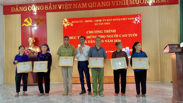 Chương trình chúc thọ, mừng thọ Người cao tuổi xã Tân Tiến năm 2026